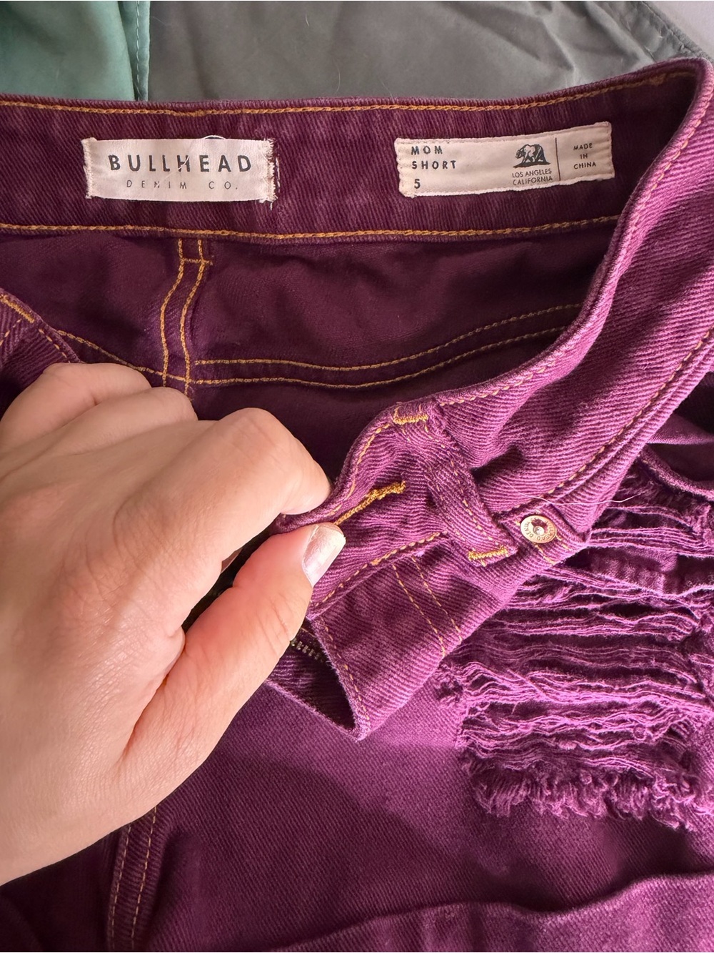 Bullhead Ripped Denim Shorts - Picture 2 of 4